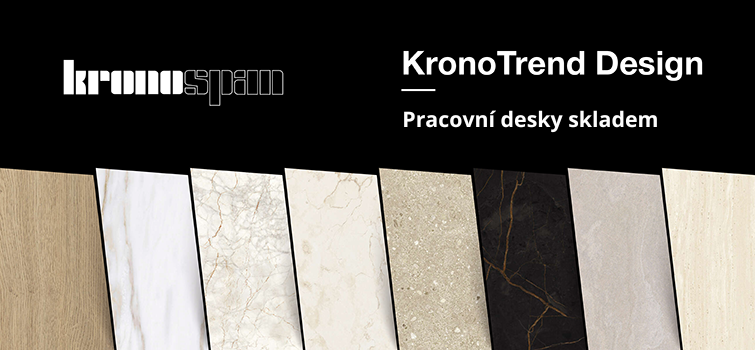 Nové dekory pracovních desek Kronodesign