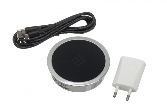 VersaCharger bezdrátová nabíječka chrom / černá lesklá