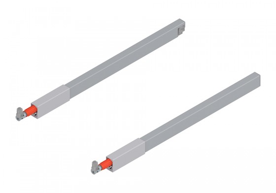 BLUM ZRG.437RS Antaro, podélný reling 500mm, šedá, sada