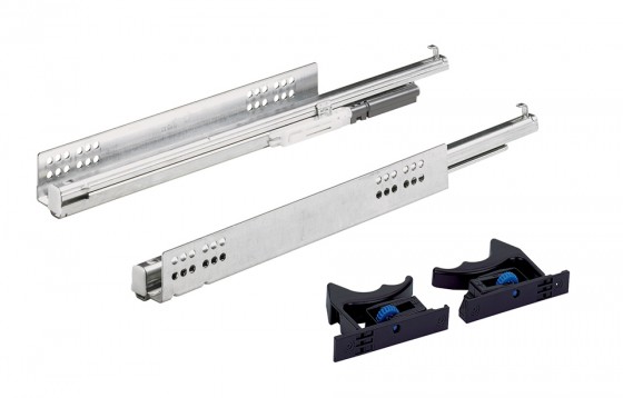 K-HETTICH Quadro V6 skrytý celovýsuv, 300mm/30kg, sada pro 18mm, spojky, SiSy