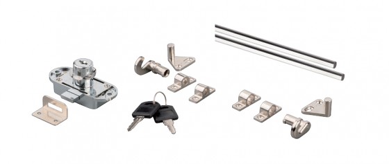 K-StrongLocks zámek trojcestný+tyče 1000 a 1200mm