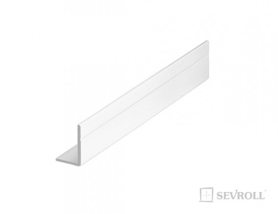 SEVROLL 04055 úhelník Mini 17x11mm 3m bílá lesk