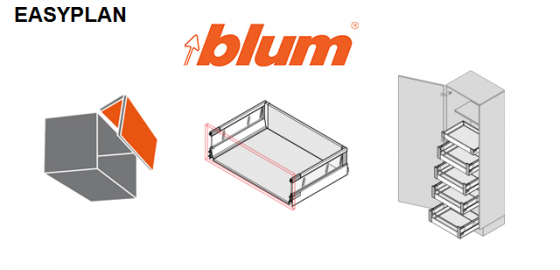 BLUM - EASYplan 400 - výpočet hodnot pro zpracování kování