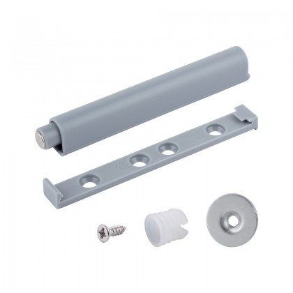 StrongHinges pístek, bezúchytkové otevírání dvířek, magnet, adaptér, šedá