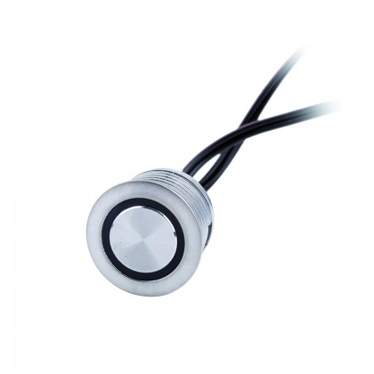 StrongLumio zafrézovací vypínač/stmívač 12-24V, 4A konektory Mini, stříbrná