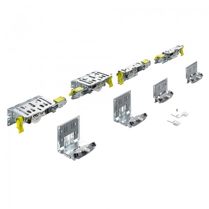 HETTICH 9275787 TopLine XL posuvné dveře sada pro 2 křídla,17mm,32-40mm/100kg