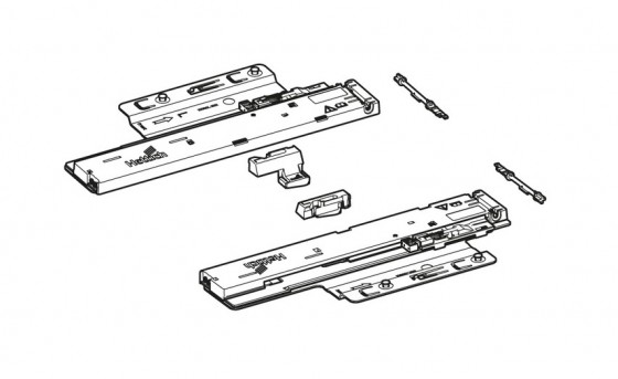 HETTICH 9257894 Quadro You mechanismus PTOs, 270-350mm/10kg