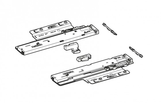 HETTICH 9257896 Quadro You mechanismus PTOs, 350-600mm/10-30kg