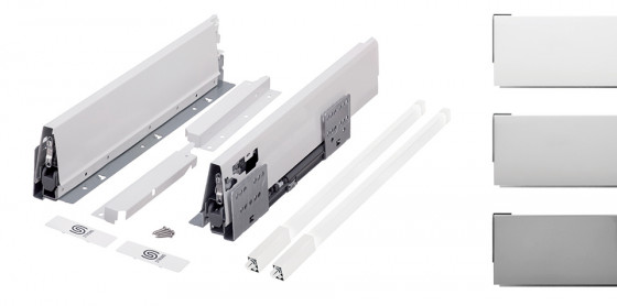 K-StrongBox H204/300mm s jedním hranatým relingem barva titan