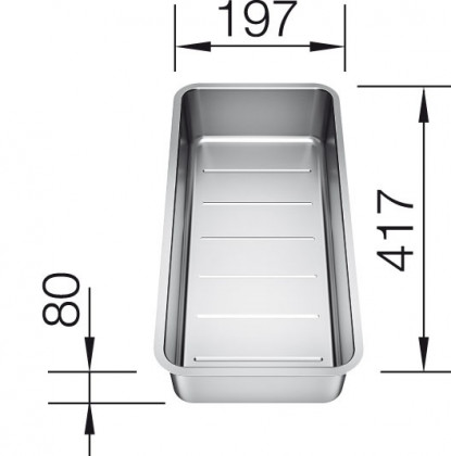 BLANCO 227692 Příslušenství miska Andano nerez