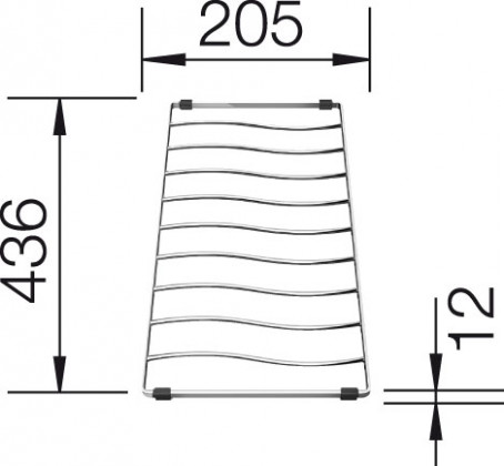 BLANCO 229234 Příslušenství odkapová mřížka/rošt Elon XL 6 S