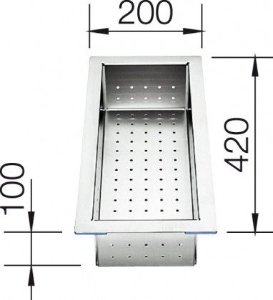 BLANCO 219649 Příslušenství miska 420x200mm pro Zerox nerez
