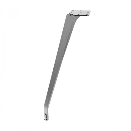 MILADESIGN ET N42026 zkosená stolová noha stříbrná 420mm