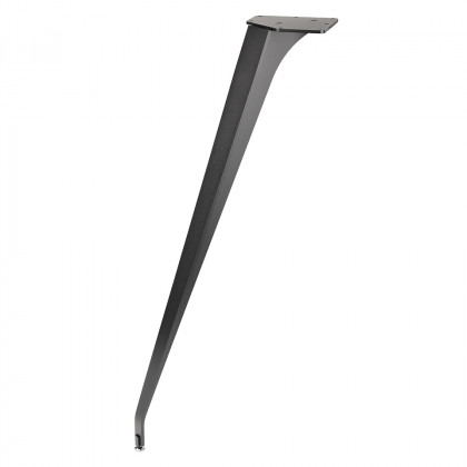 MILADESIGN ET N72026 zkosená stolová noha antracit 720mm