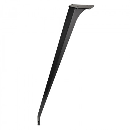MILADESIGN  ET N72026 zkosená stolová noha černá 720mm