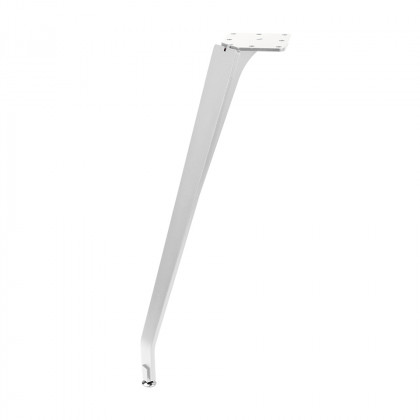 MILADESIGN ET N42026 zkosená stolová noha bílá 420mm