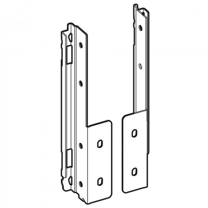 HETTICH 9257671 AvanTech YOU držák zad 187, pravá, stříbrná