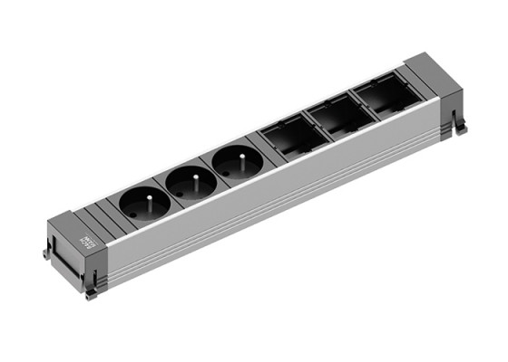 BACHMANN 916.048 zásuvková jednotka 3x 230V+3x volný modul
