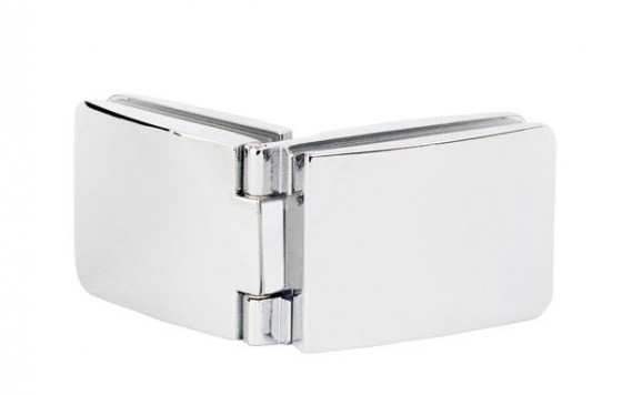 SISO závěs See-Me, 180°, dveře sklo, korpus sklo/DTDL, vrtání skla 10mm, chrom