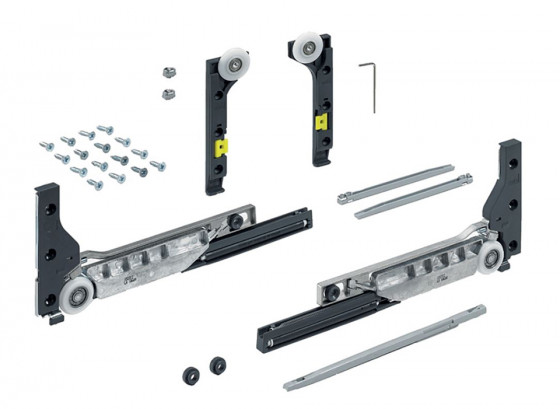 HETTICH 9201921 SlideLine M posuvné dveře sada pro 1 křídlo 10kg, s tlumením