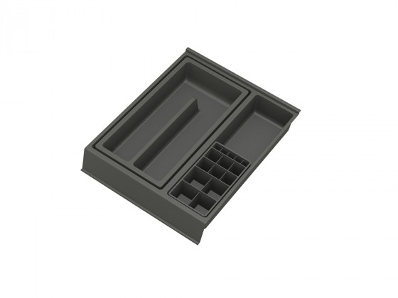 GOLLINUCCI Koupelnový organizér s příslušenstvím 270mm 308x242x53mm antracit