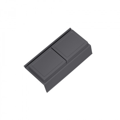GOLLINUCCI Koupelnový organizér s příslušenstvím 270mm 122x242x69mm antracit