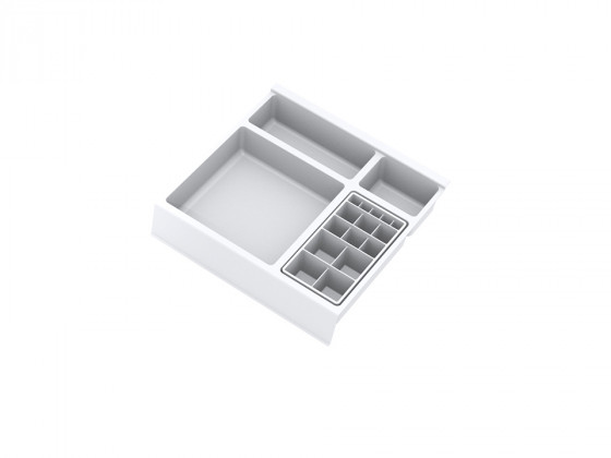 GOLLINUCCI Koupelnový organizér s příslušenstvím 270mm 241x242x53mm bílá