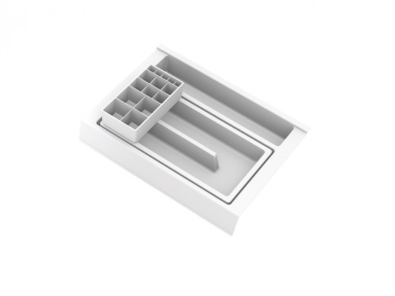 GOLLINUCCI Koupelnový organizér s příslušenstvím 350mm 241x322x85mm bílá