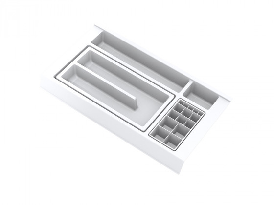 GOLLINUCCI Koupelnový organizér s příslušenstvím 450mm 241x422x53mm bílá