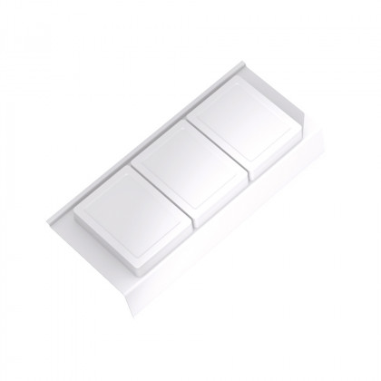 GOLLINUCCI Koupelnový organizér s příslušenstvím 350mm 146x322x69mm bílá
