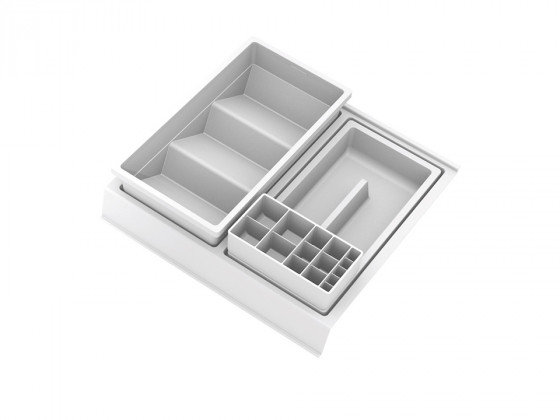 GOLLINUCCI Koupelnový organizér s příslušenstvím 350mm 308x322x90mm bílá