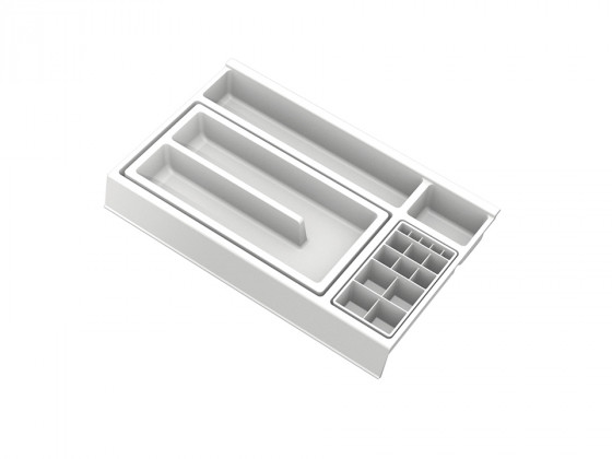 GOLLINUCCI Koupelnový organizér s příslušenstvím 400mm 241x372x53mm bílá