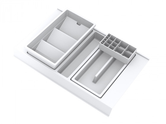 GOLLINUCCI Koupelnový organizér s příslušenstvím 450mm 308x422x90mm bílá