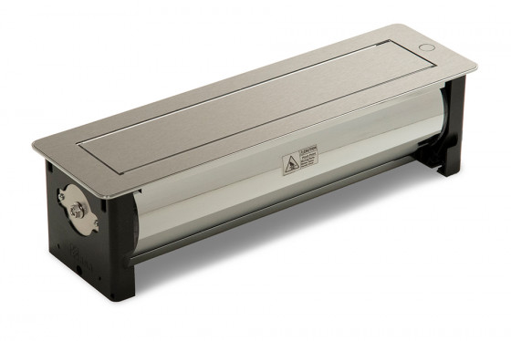 VersaTurn elektrická zásuvka 4x 230V Francouzská, povrch nerez