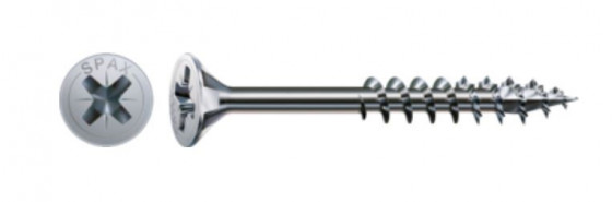 SPAX vrut 3,5x40/23mm zápustná hlava PZ W 4C MH částečný závit