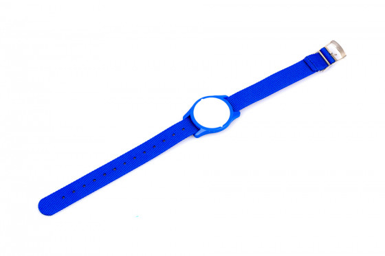 LEHMANN Nylonový náramek (hodinky) s čipem pro zámky RFID Mifare® lock modrý