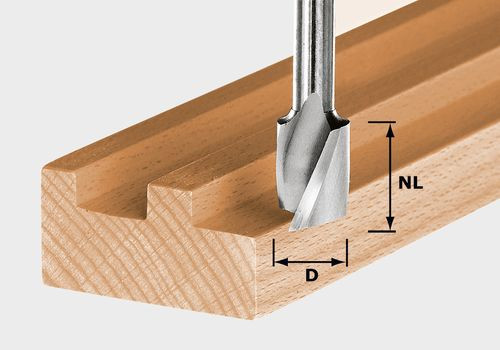 FESTOOL 490978 Spirálová drážkovací fréza HW Spi S8 D6/21