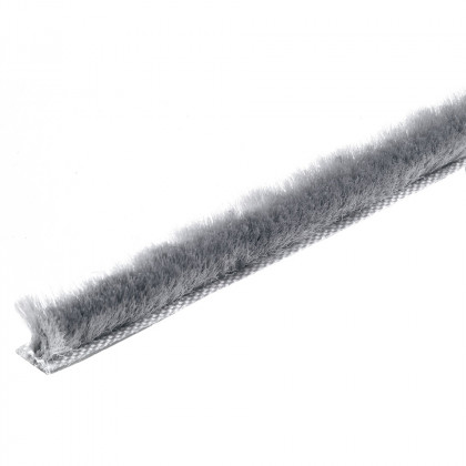 HETTICH 9193423 Lišta s kartáčkem, 2500mm, 6 mm, šedá