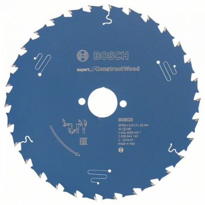 BOSCH 2608644140 Pilový kotouč Expert for Construct Wood 200 x 30 x 2,0 mm, 30