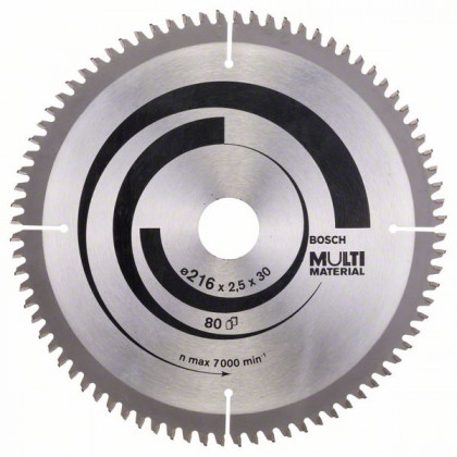 BOSCH 2608640447 Pilový kotouč Multi Material 216 x 30 x 2,5 mm; 80
