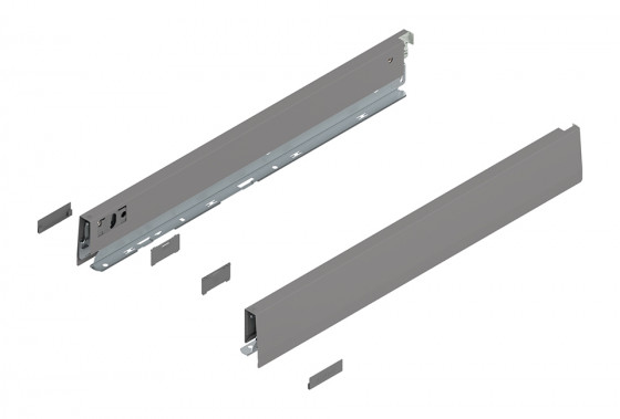 BLUM 470N4002S Merivobox, bočnice N 400mm, světle šedá IG