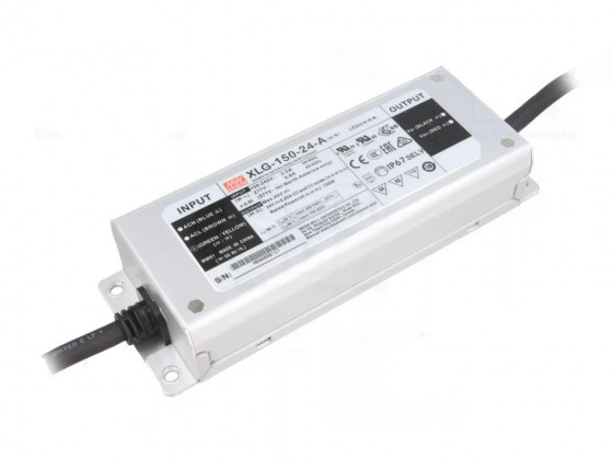 MEAN WELL napájecí zdroj XLG-150-24-A, 24V, 150W, IP67
