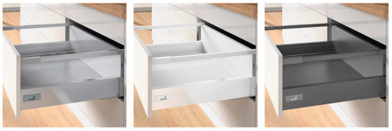 K-HETTICH Atira zásuvka 176, 350mm/50kg, relingy, antracit, PTOs