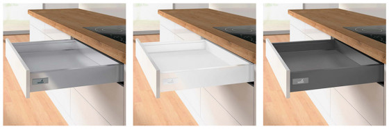 K-HETTICH Atira zásuvka 70, 620mm/50kg, stříbrná, SiSy