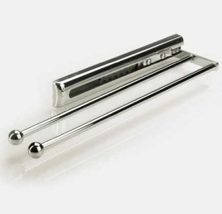 HETTICH 70694 výsuvný věšák na ručníky 370mm 2-ramenný chrom