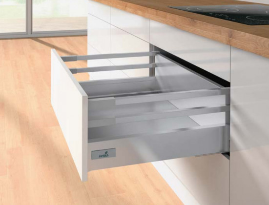 K-HETTICH Atira středový reling, 520mm, pár, hmoždinka, antracit