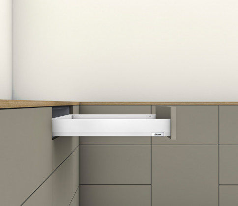 K-BLUM Merivobox, zásuvka N 450mm/40kg, bílá, Inserta