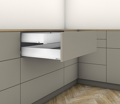 K-BLUM Merivobox, zásuvka M 550mm/40kg, bílá, vnitřní
