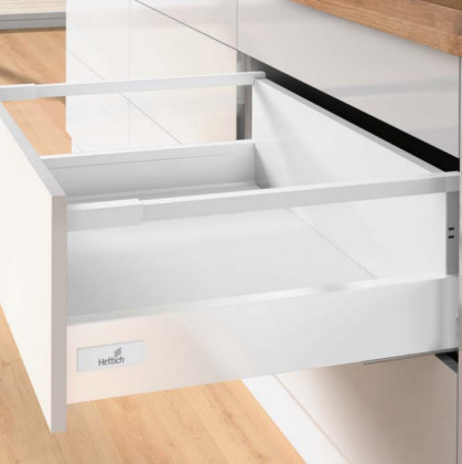 K-HETTICH Atira zásuvka 176, 420mm/50kg, relingy, bílá, PTO