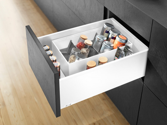 K-BLUM Legrabox, zásuvka C pure 550mm/70kg, Blumotion/TOB, bílá, vrut